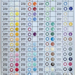 КАРТА ЦВЕТОВ КНОПКИ ТРИКОТАЖНОЙ 9,5 ММ